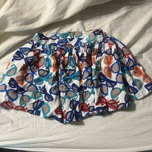 EUC Kate Spade girl’s skirt glasses print, size 8